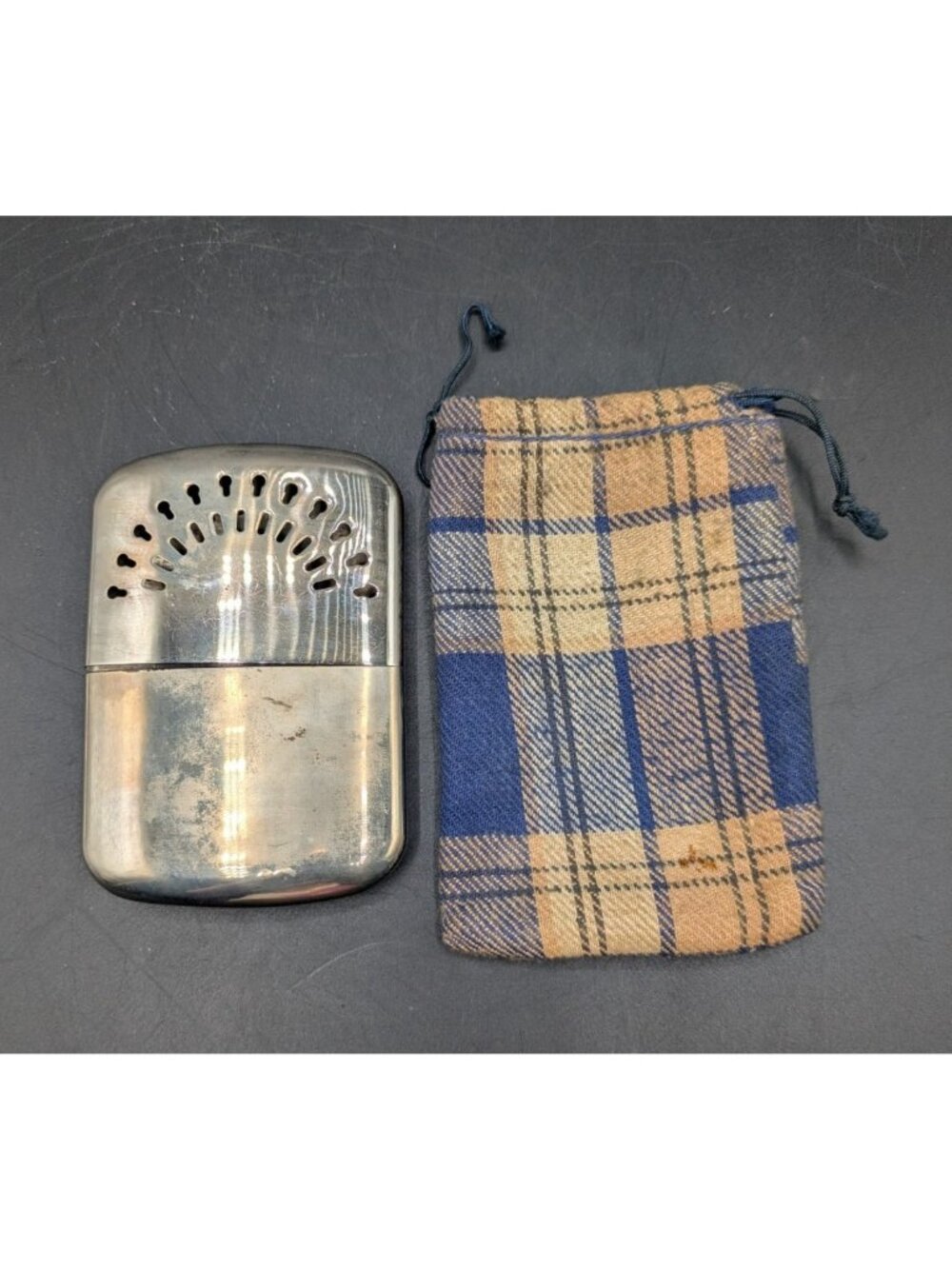 Vintage David T Abercrombie Hand Warmer with Flannel Pouch New York
